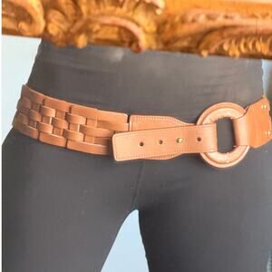 ✨ Boho Woven Leather Statement Belt